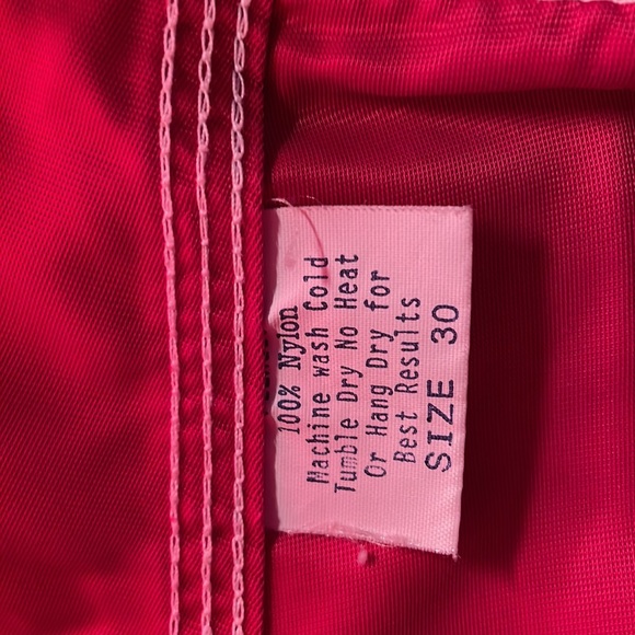 Pelagic Red with Navy & White Men’s Swim Trunks with Velcro and Drawstring Waist - Picture 6 of 11